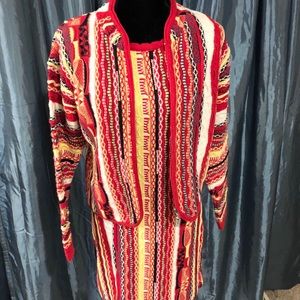 COOGI Sweater dress with purse, hat and jacket